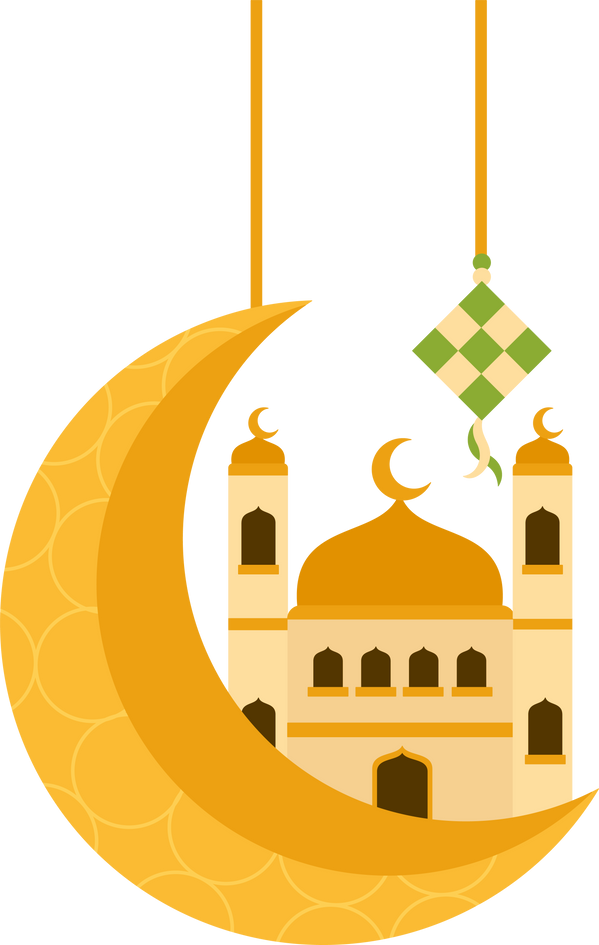 idul fitri decorations illustration