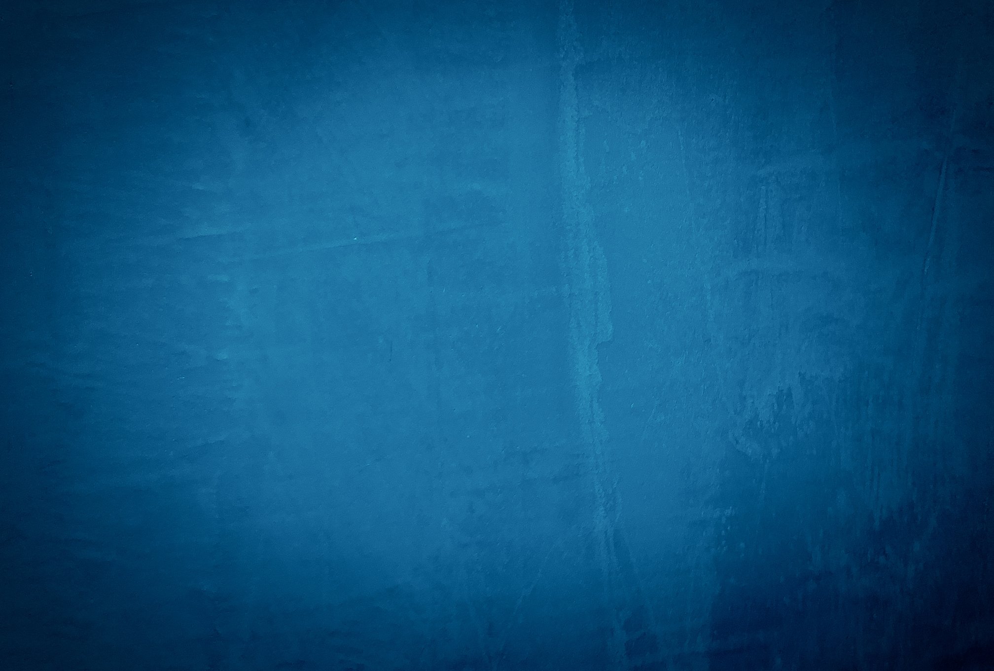 Vintage Grunge Blue Concrete Texture Wall Background with Vignette.